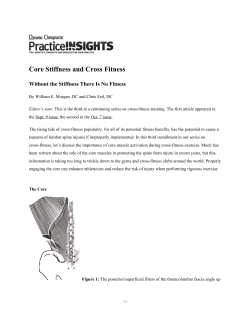 Core Stiffness and Cross Fitness