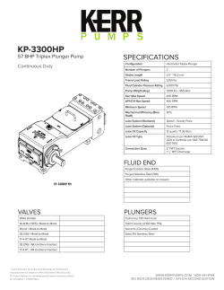 KP-3300HP - Kerr Pumps