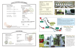 Catering Menu - Wheeling Park