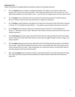 Colonial American Poetry Analyzing the Text pg. 158