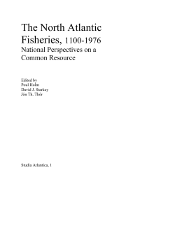 The North Atlantic Fisheries, 1100-1976