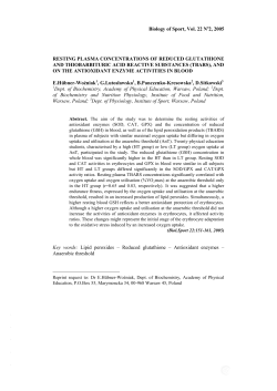 The effect of the oxygen intake in the anaerobic changes threshold