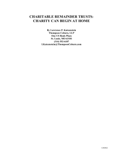 charitable remainder trusts