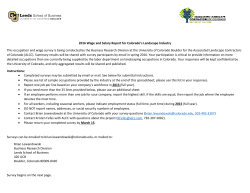 2016 Wage and Salary Report for Colorado`s Landscape Industry