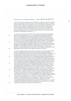 The Scarlet Letter extrait guidage corrige