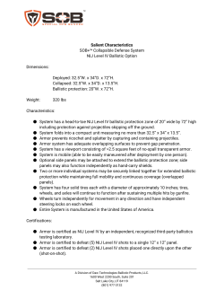 Salient Characteristics SOB+&trade; Collapsible Defense System NIJ