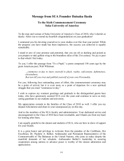The 6th Undergraduate Commencement (May 28