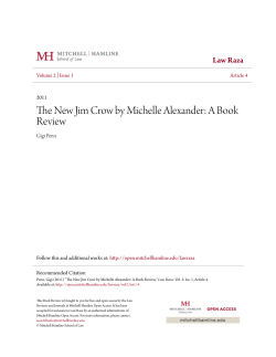 The New Jim Crow by Michelle Alexander: A Book Review