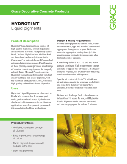 HYDROTINT&reg; Liquid pigments