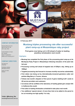 Mustang Resources | 09 Feb 2017