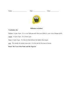 Name: Date: Class: ______ Diffusion worksheet