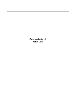 Descendants of John Law