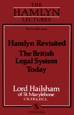 Hamlyn Revisited: The British Legal System Today (Hamlyn