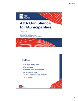ADA Compliance for Municipalities