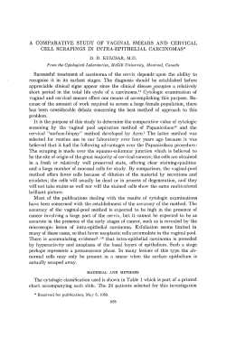 A COMPARATIVE STUDY OF VAGINAL SMEARS AND CERVICAL