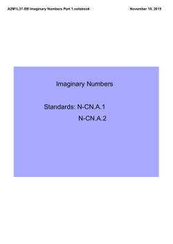 A2M1L37-SB Imaginary Numbers Part 1.notebook