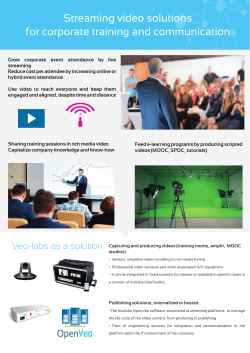 Streaming video solutions for corporate training and communication