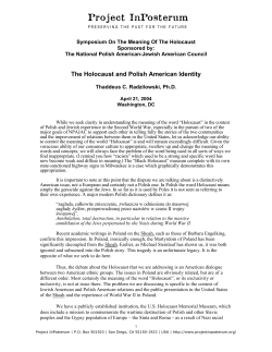 The Holocaust and Polish American Identity