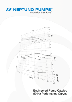Engineered Pump Catalog 50 Hz Perfomance