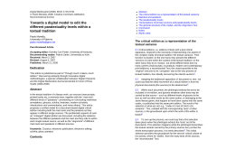 Towards a digital model to edit the different