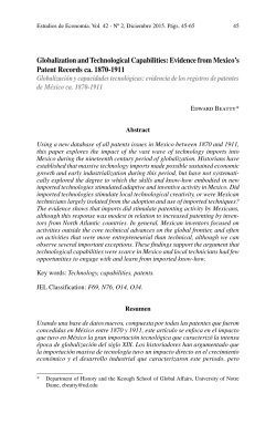 Globalization and Technological Capabilities: Evidence from