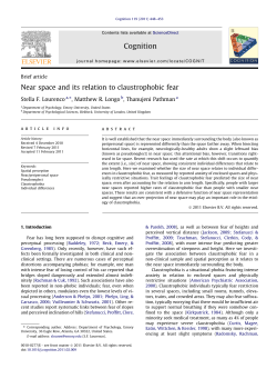 Near space and its relation to claustrophobic fear