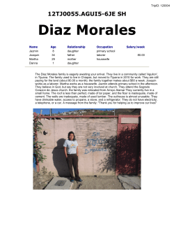 Diaz Morales - Burniston Methodist Church