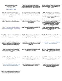8 8th math indicator labels 2015