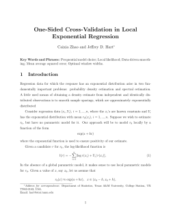 One-Sided Cross-Validation in Local Exponential Regression