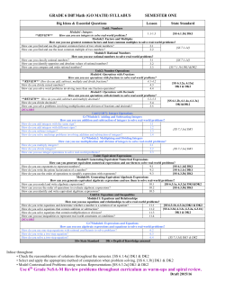 Use 6th Grade NeSA-M Review problems throughout curriculum as