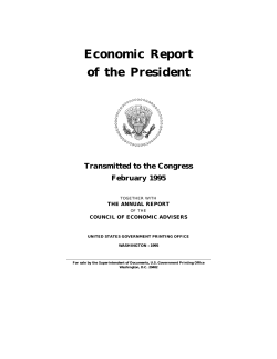 Economic Report of the President - The American Presidency Project