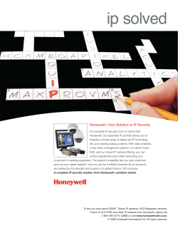L_IPSOLVEDA_D IP Solved - Honeywell Video Systems