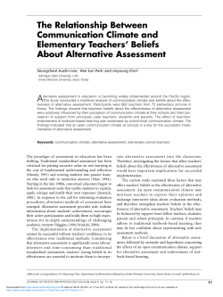 The Relationship Between Communication Climate and Elementary