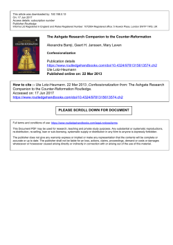 The Ashgate Research Companion to the Counter