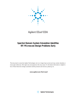 Spectral Domain System Simulation Identifies RF