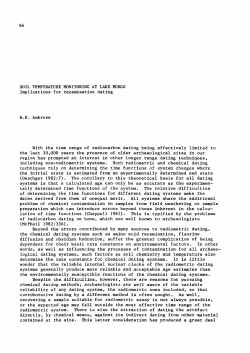 Soil temperature monitoring at Lake Mungo