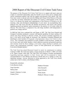 2008 Report of the Diocesan Civil Union Task Force