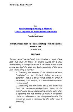 A Brief Introduction To The Fascinating Truth About The Income Tax