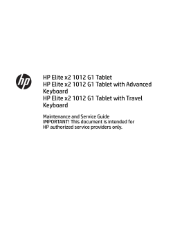 HP Elite x2 1012 G1 TabletHP Elite x2 1012 G1 Tablet with