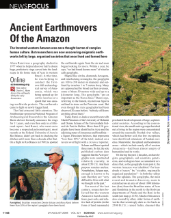 Mann, Charles 2008 Ancient Earthmovers of the Amazon