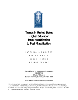Gumport et al - Massification