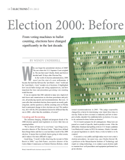 ELECTIONS - National Conference of State Legislatures