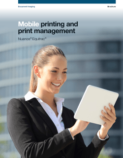 Mobile printing and print management