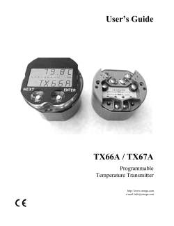 Manuals - OMEGA Engineering