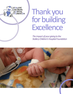 General Impact Report.pub - Stollery Children`s Hospital Foundation