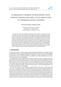 a frequency domain system model with coupled modes