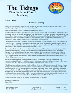 March - Zion Lutheran Church