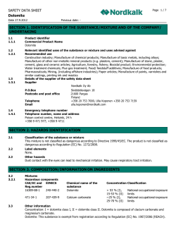 Nordkalk Dolomite EN