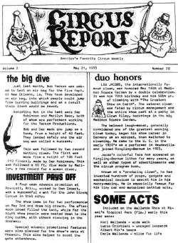 America`s Favorite Circus Weekly