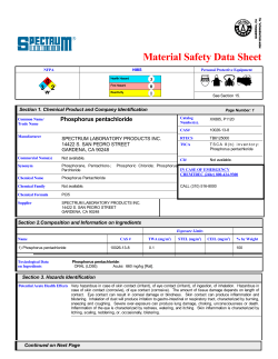MSDS - Spectrum Chemical